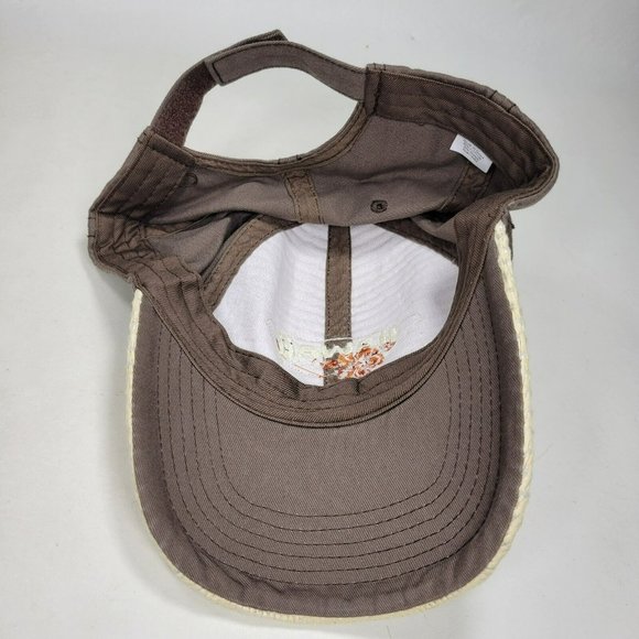 Hawaii Aloha Adjustable Strapback Baseball Hat Trucker Cap Brown / Tan Weave - Picture 5 of 7